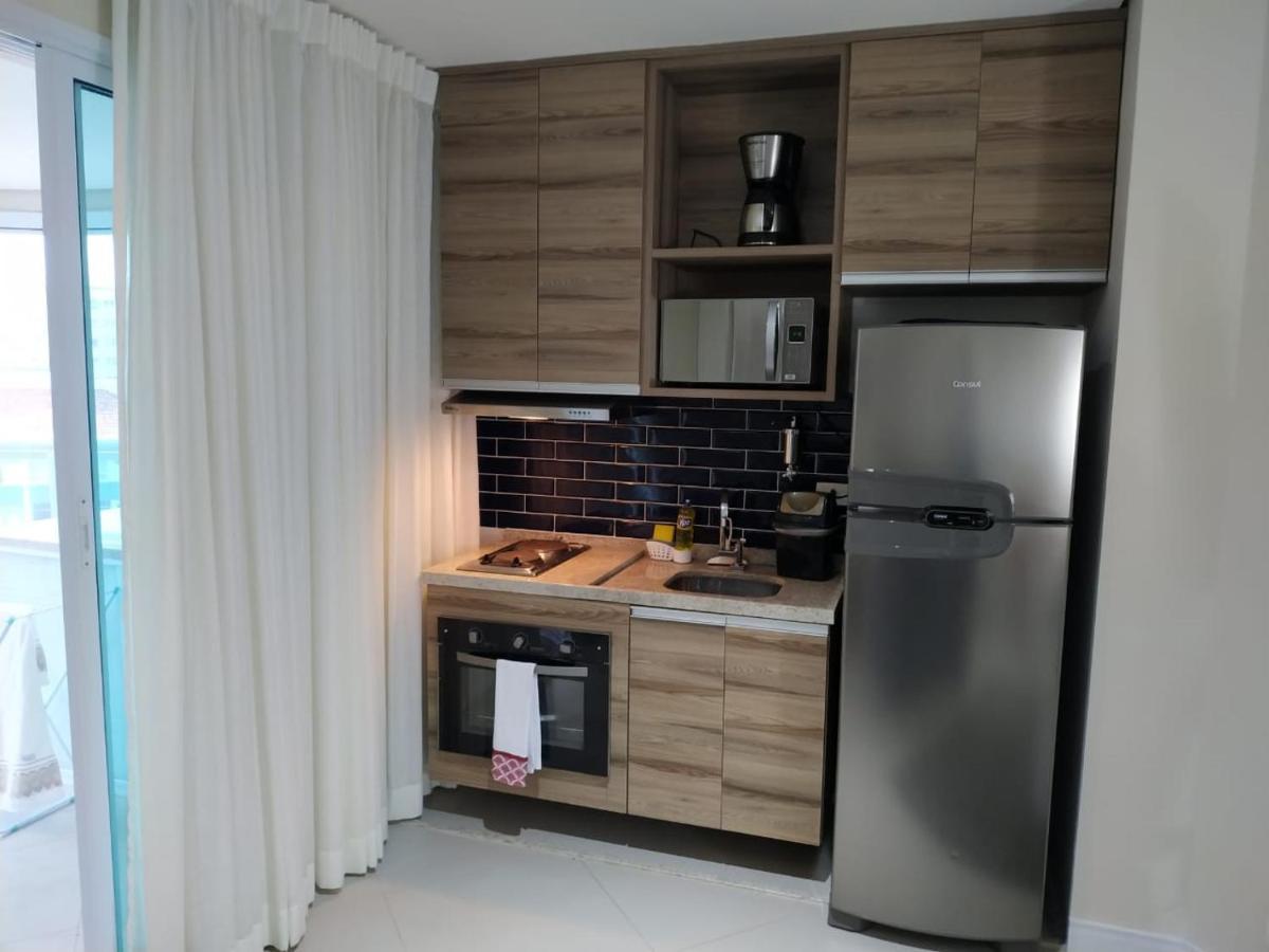 Estanconfor Praia Santos Ac Garagem Sacada Fechada Ngoại thất bức ảnh