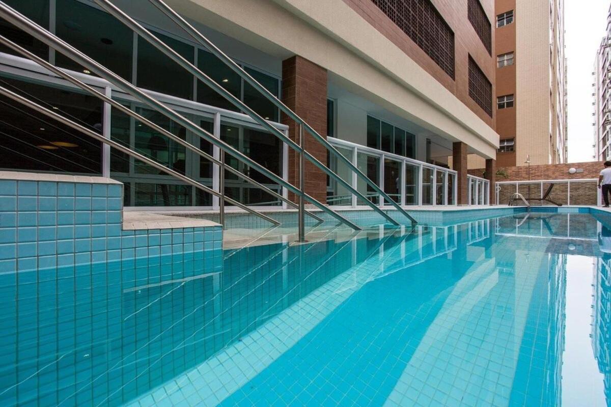 Estanconfor Praia Santos Ac Garagem Sacada Fechada Ngoại thất bức ảnh